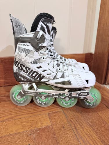 Mission Inhaler WM03 Inline Skates Wide Width Size 6 (Used)