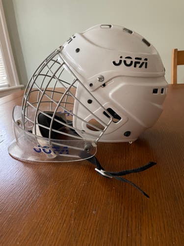 Jofa Soderstrom goalie helmet cage setup