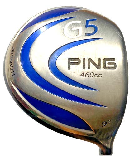 Ping G5 460cc Driver 9* RH 65g Aldila NV Stiff Graphite 45" New Tour Velvet Grip
