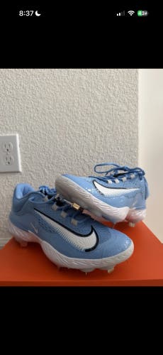 Nike Alpha Huarache Elite 4 Men's Baseball Cleats UNC Blue/White, Size 11