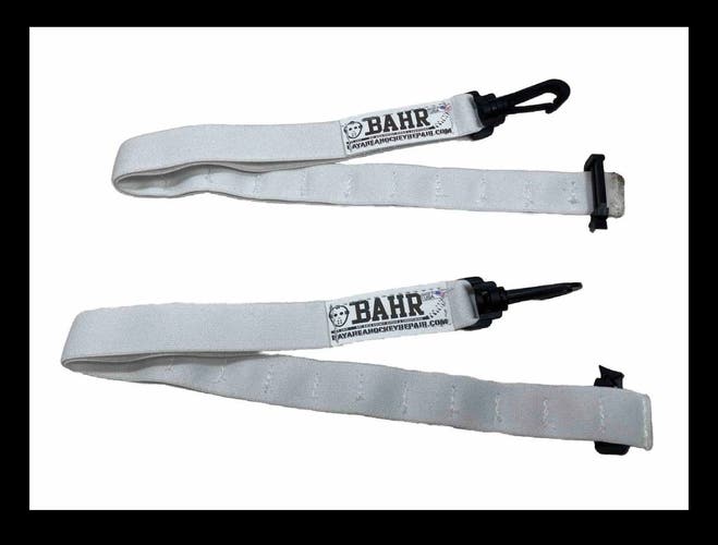 Warrior Hockey Goal Leg pads 21” XL BOOT STRAPS Replacement Style SENIOR  pair + metal hooks/ring