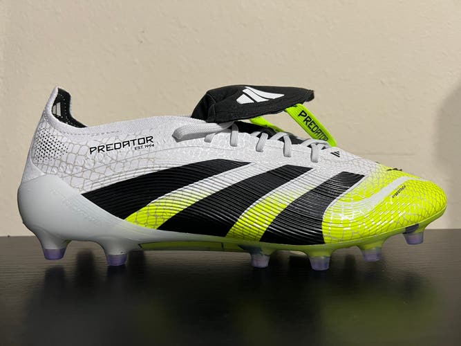 Adidas Predator Elite FT AG Soccer Cleats Men's Size 9.5 JS0945 White / Lemon