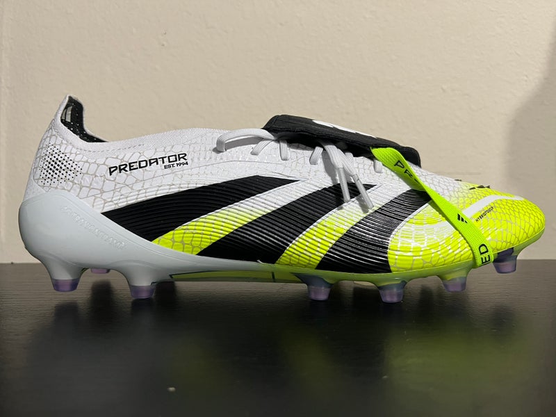 Adidas Predator Elite FT AG Soccer Cleats Men's Size 12 JS0945 White / Lemon
