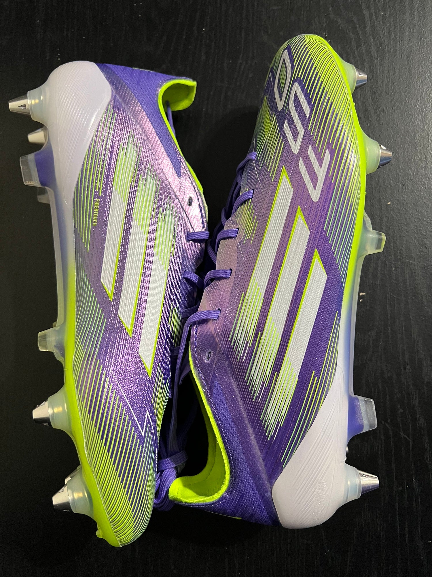 adidas F50 Elite SG Soccer Cleats Purple Rush/White/lemon JH7633 Men’s Size 10 ADIDAS F50 ELITE SG PURPLE RUSH/WHITE/LUCID LEMON | UK 10.5  main image 2