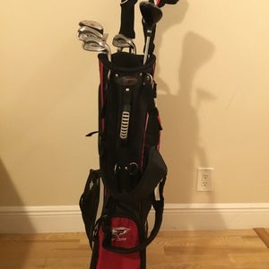 Top Flite XL Full Set (Driver, 3W, 4H, 5H, 6-PW) Mens Flex Steel & Stand Bag