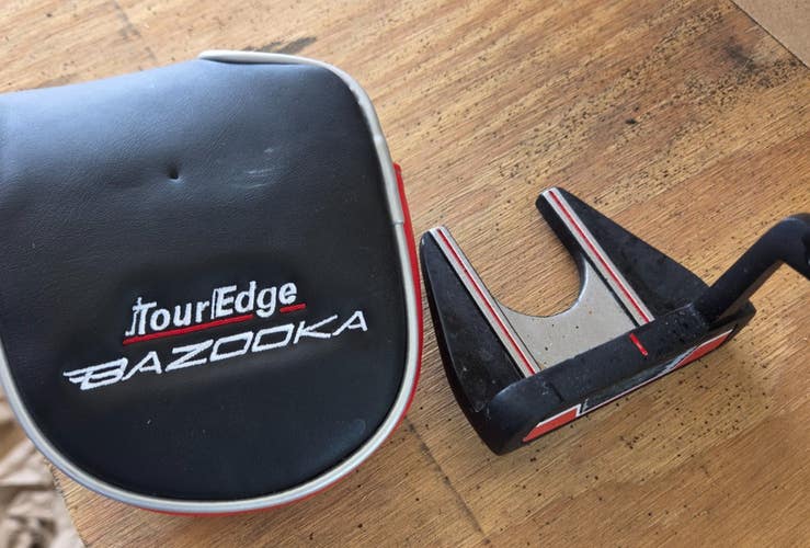 35.5 IN TOUR EDGE BAZOOKA PRO 05 MALLET PUTTER W COVER NEAR PERFECT COND