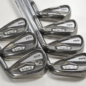 Adams Idea Black CB3 4-PW Iron Set Stiff Flex Right KBS Tour 90 Steel # 215224