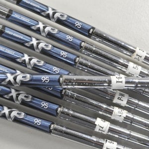 True Temper XP 95 S300 Stiff 8pc Iron Shaft Set 3-PW Steel .370 Tip  # 215255