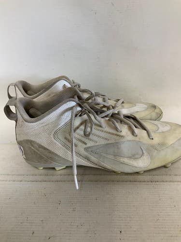 Used Nike LAX Cleats Mens White Senior 9 11823-S000038826