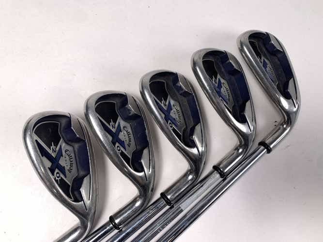 Callaway X-20 Iron Set 7-PW+SW Uniflex Steel Mens RH Midsize Grips
