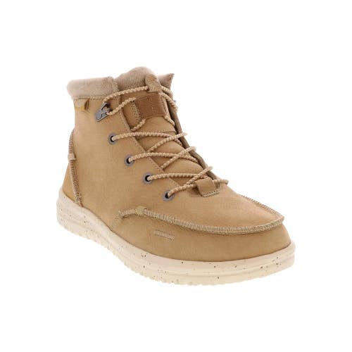 Hey Dude Bradley 40189-209 Boots Men's Wheat Leather Round Toe Ankle SHOP331