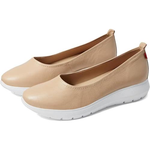 Marc Joseph New York James Street Flats Women's 9 M Nude Napa Leather HTAT1064
