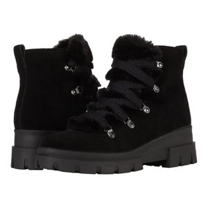 Blondo Jayce B7334 Ankle Boots Women's 7.5 M Black Waterproof Combat HTAT1215