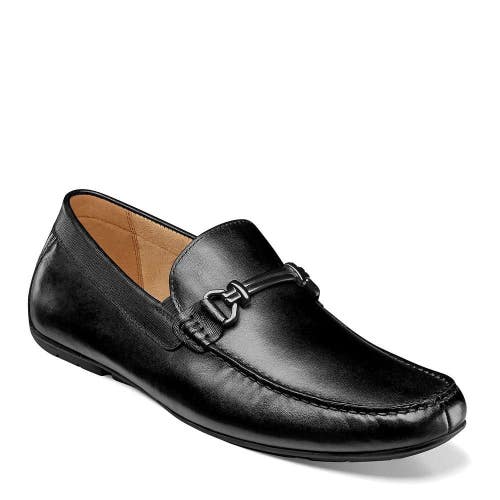 Florsheim Talladega Bit Driver Loafers Men's 12 W Black Slip On Shoes HTAT1165