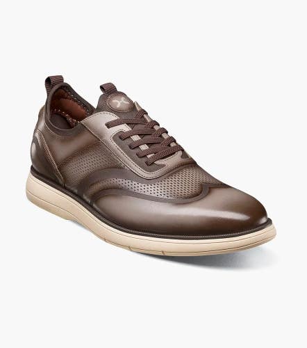 Stacy Adams Edgewood 25690-260 Sneakers Men's 11 Taupe Wingtip Shoes HTAT1180