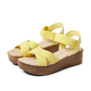 Anne Klein Xandra XAND01F9-754 Women's US 8.5 Yellow Adjustable Strap HTAT1271