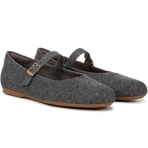 Dr. Scholl's Wexley Ballet Flat Women's 9M Charcoal Round Toe Mary Jane HTAT1132