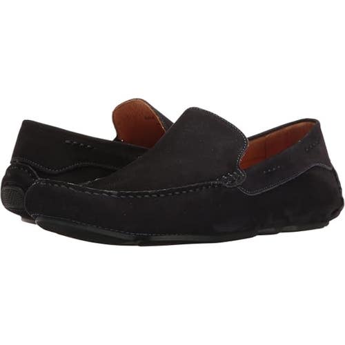 Massimo Matteo Venetian Driver Loafer Men's 7.5 D Marinho Nubuck Shoes HTAT1162