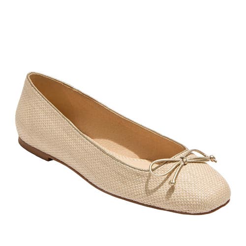 Jack Rogers Kenlyn Ballet Flats Women's 6.5 Beige Square Toe Slip On HTAT1155