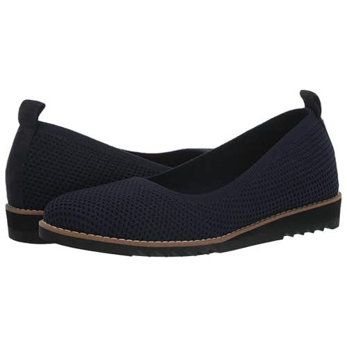 Eileen Fisher Etta Flats Women's US 5 M Midnight Almond Toe Slip On HTAT1133