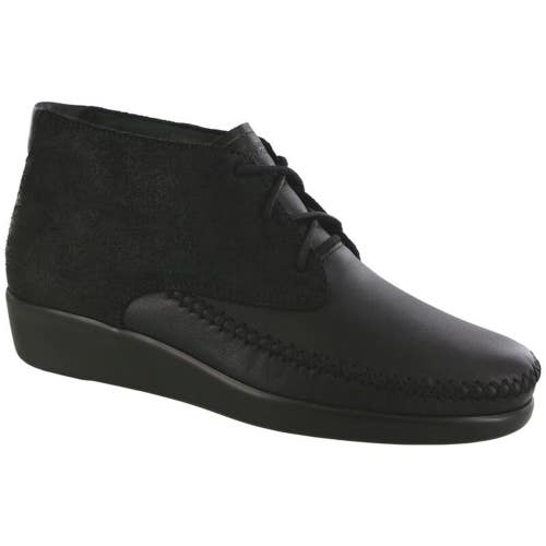 SAS Kich 3751-849 Ankle Bootie Women's 6.5 W Licorice Suede Chukka Boot HTAT1164