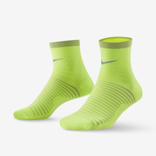 Nike Spark Lightweight DA3588-702 Socks Men's 11.5 Volt Silver Running DSGL1278
