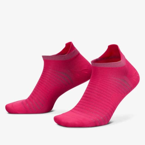 Nike Spark Lightweight Socks Men's 10-11.5 Rush Pink No Show Running DSGL1280