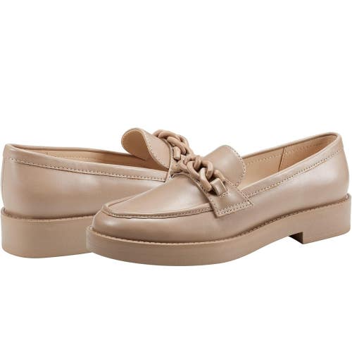 Marc Fisher Babbea Loafers Women's US 8 M Brown Round Toe Slip On Shoes HTAT1255