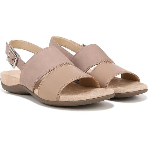 Vionic Rest Morro Sandals Womens 6.5 Wide Taupe Nubuck Adjustable Strap HAWK2197