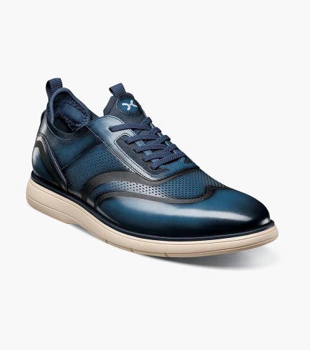 Stacy Adams Edgewood 25690-400 Sneakers Men's 10.5 Blue Wingtip Shoes HTAT1179