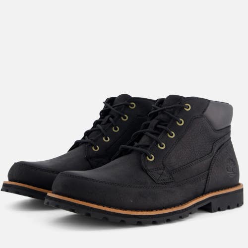 Timberland Attleboro Mid TB06581015 Boot Men Black Leather 6-Inch Chukka RHS8158