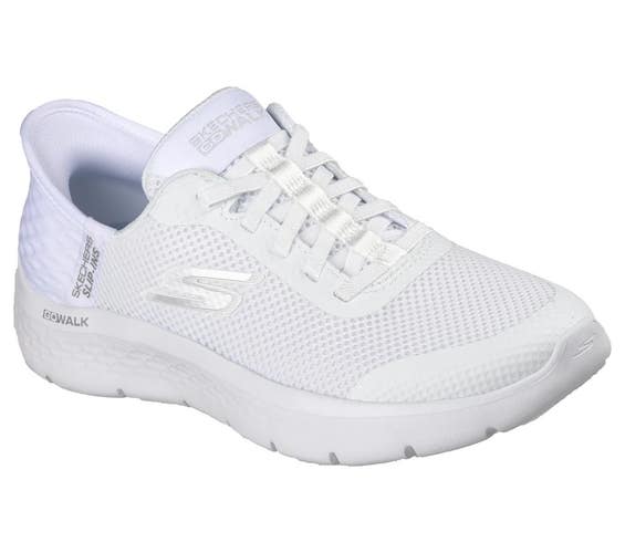 Skechers Go Walk Flex - Grand Entry 124836W-WHT Women's 6 White Shoes ZAP2407