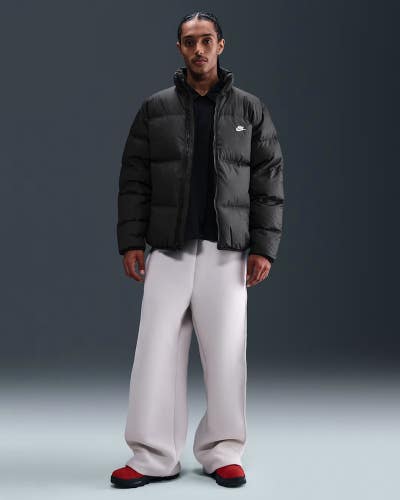 Nike Sportswear Club Puffer Jacket Men's L Black Therma-FIT Long Sleeve JZZ1292