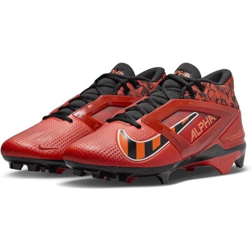Nike Alpha Menace 4 Pro FQ3984-600 Mens 10.5 Picante Red Football Cleats RHS8168