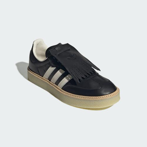 Adidas Samba Lux JR0904 Sneakers Mens Black White Leather Lifestyle Shoes LIQ564
