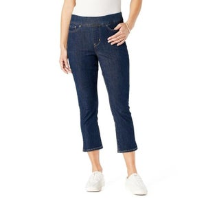 Levi Strauss Signature Gold Jeans Womens 6 Totally Shaping Pull-On Capri FROG125