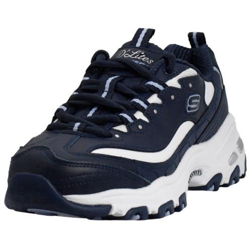 Skechers D'Lites - Fresh Start 11931-NVY Sneakers Women's 7.5 Navy Shoes ZAP2413
