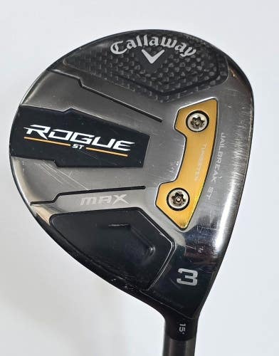 Callaway Rogue St Max 3 Fairway Wood 15* / Cypher Senior Flex Shaft