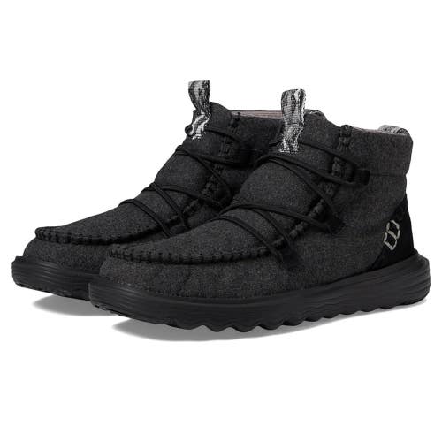 Hey Dude Reyes 40182-060 Boots Women's Black Lace Up Round Toe Ankle SHOP334