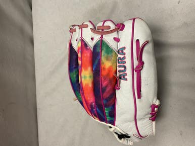 Used Wilson AURA BB/SB Glove LH Throw White 12" 11490-S000272336