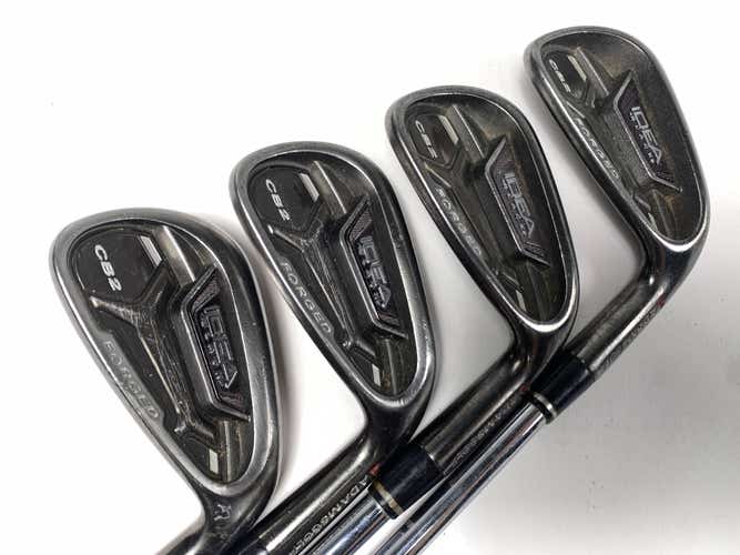 Adams Idea Pro Black CB2 Iron Set 6-PW KBS Tour 90 Stiff Steel Mens RH No 9 iron
