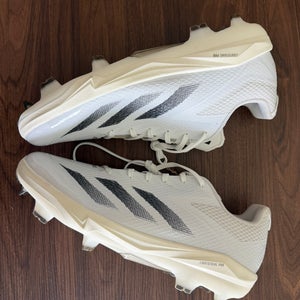 Adidas Adizero Electric TPU Men's Size 14 White Black Baseball Cleats IF8491