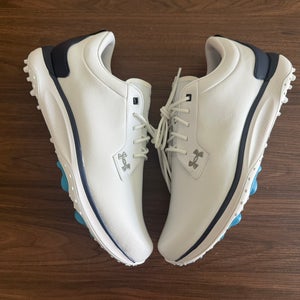 Under Armour UA Drive Glide Spikeless Golf Shoe White 6006123-100 Men Size 13