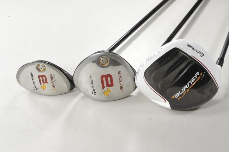 LEFT TaylorMade Burner Superfast 2.0 10.5* Driver, 3 Wood, 3 Hybrid REG #217353
