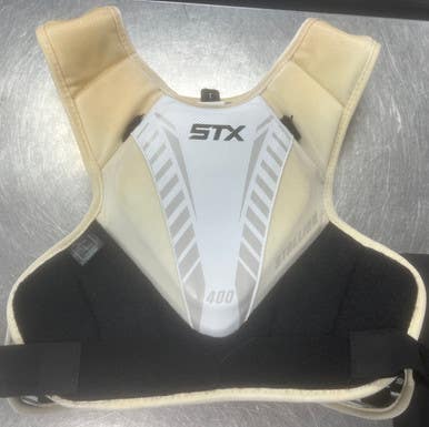 Used STX STALLION 400 Lacrosse Shoulder Pads White LG 11497-S000157425