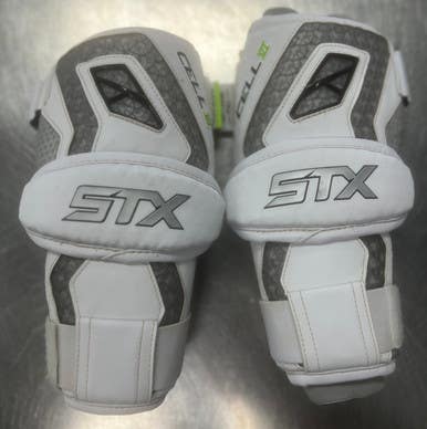 Used STX CELL VI Lacrosse Arm Pads/Guards White LG 11497-S000157422