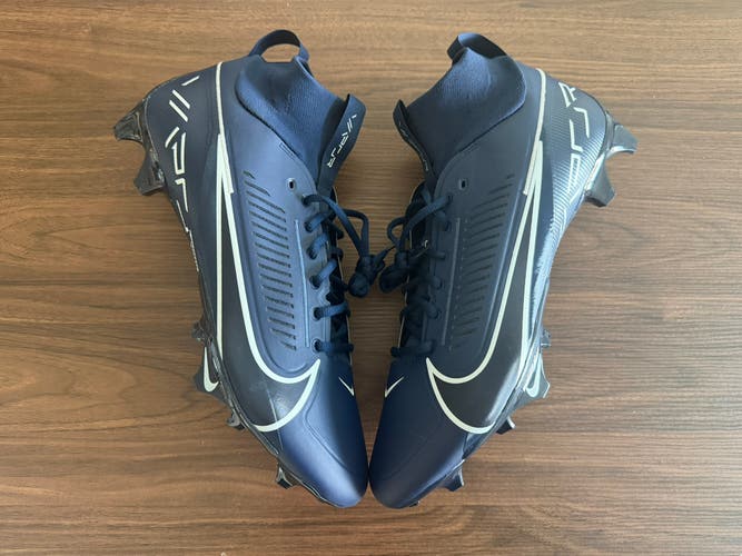 Nike Vapor Edge Pro 360 2 Football Cleats FN7759-401 Midnight Navy Size Mens 16