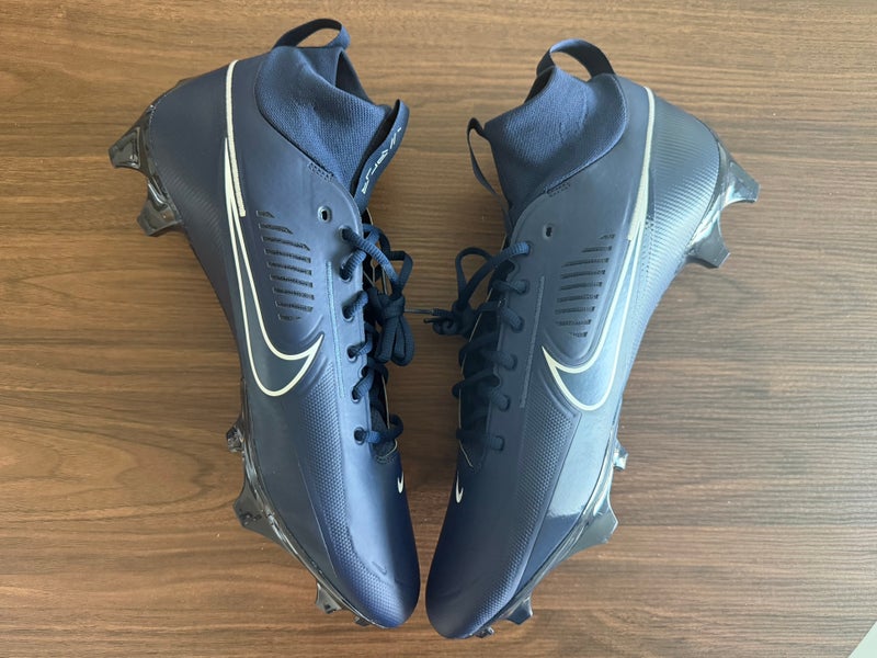 Nike Vapor Edge Pro 360 2 Football Cleats FN7759-401 Midnight Navy Size 11.5 Nike Vapor Edge Pro 360 2 Midnight Navy Black for Sale  main image 3