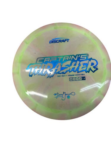Used Discraft CAPTAINS THRASHER GANNON Disc Golf Driver Neon Green 168g 11835-S000207729