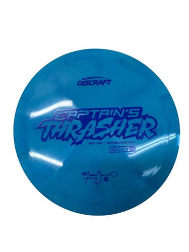 Used Discraft CAPTAINS THRASHER GANNON Disc Golf Driver Royal Blue 171g 11835-S000207721